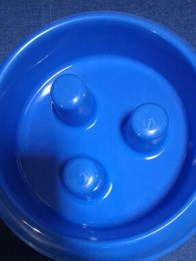 Slow Feed Dog Bowl — Blue Interactive Pet Feeder For Large Dogs!